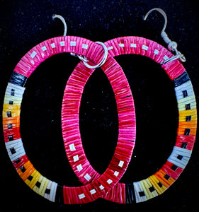 Quilled Large Circle earrings