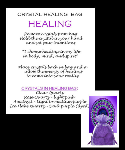 Crystal Healing Bags