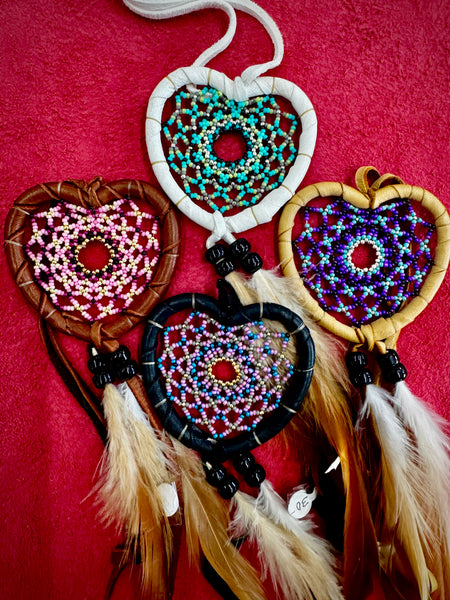 Beaded Heart Dreamcatcher