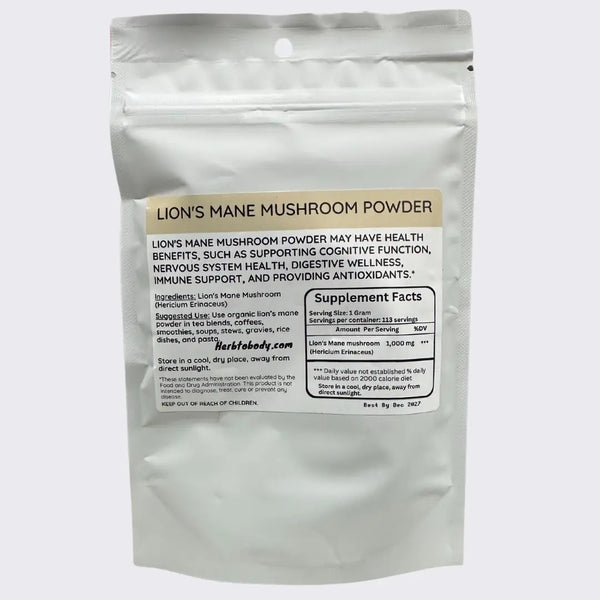 Lions Mane Mushroom Powder