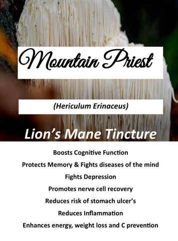 Mountain Priest Lion’s Mane Mushroom Tincture