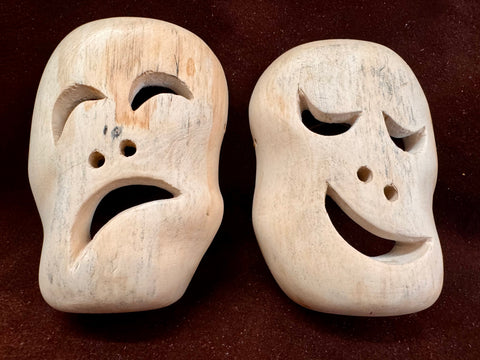 Comedy/Tragedy Mask set by Richard Owle