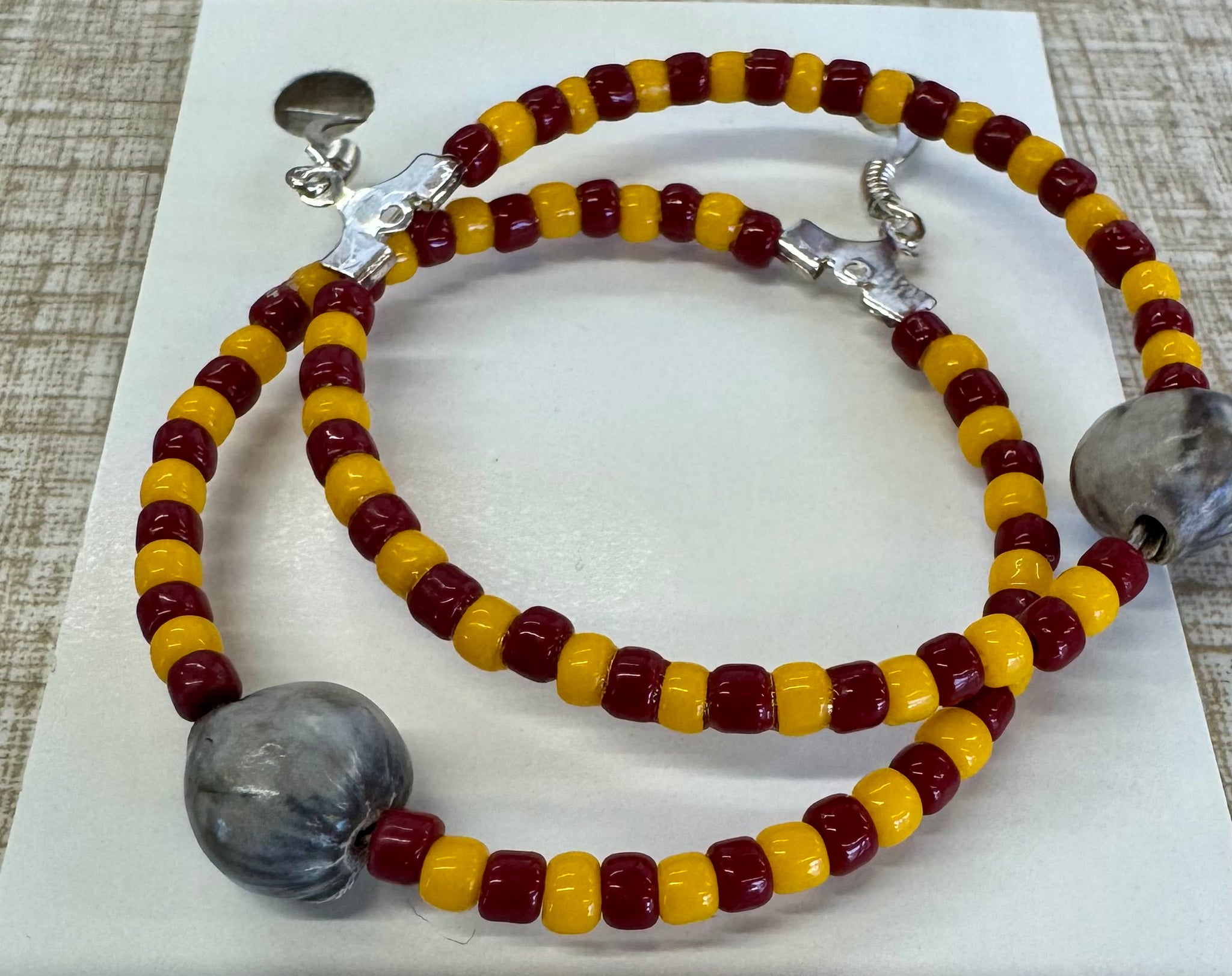 Beaded Hoop Earrings