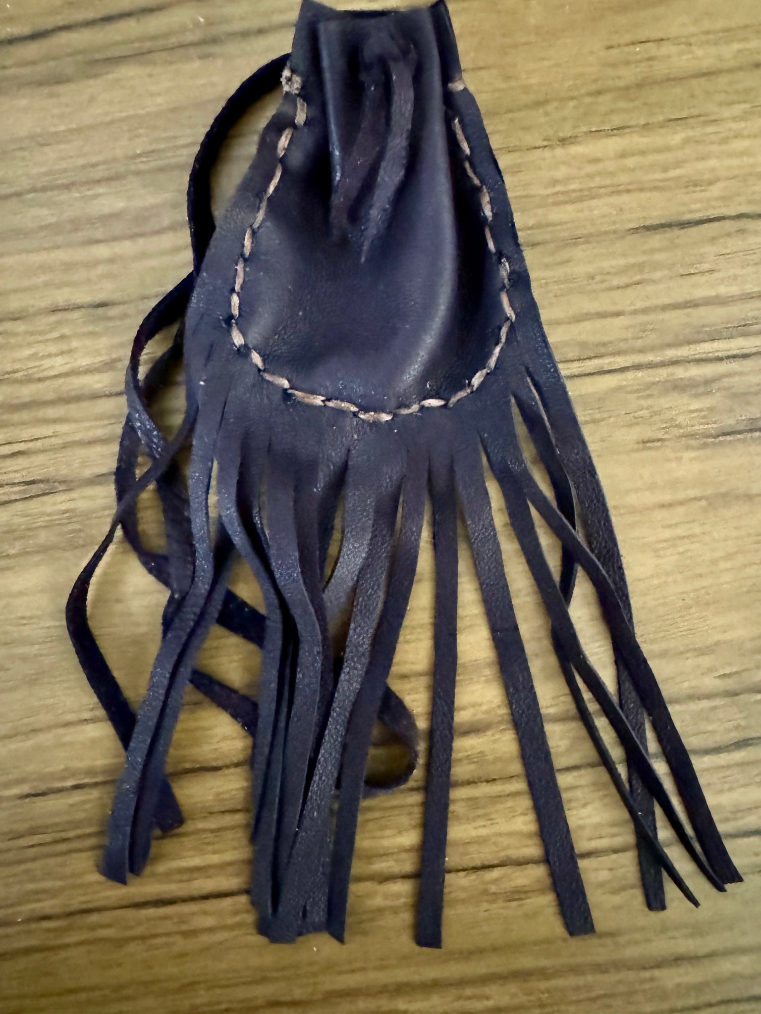 Leather Medicine Bag with fringe