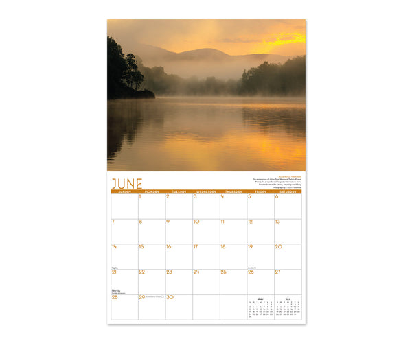 Blue Ridge Parkway 2026 Calendar