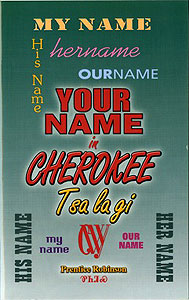 Your Name in Cherokee