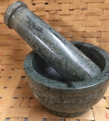 Green Stone Mortar and Pestle