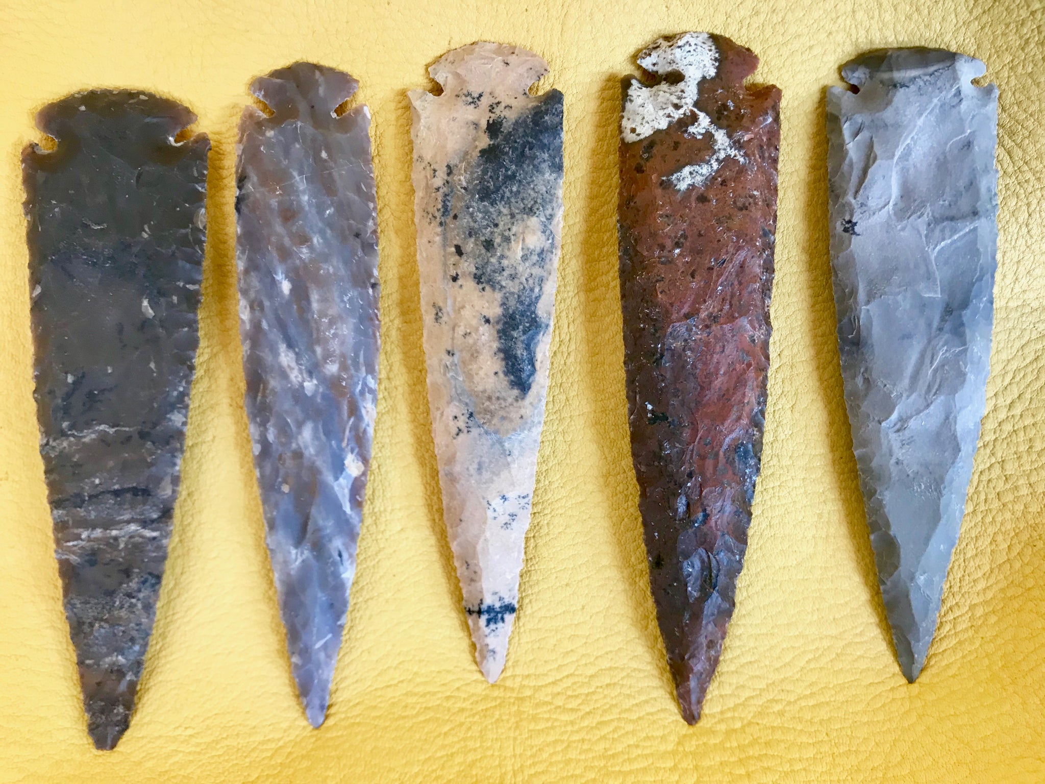 Stone Age Arrowhead Replica – Special Shape Flint Point, Freccia Arrow Point, Primitive Craft (Single)