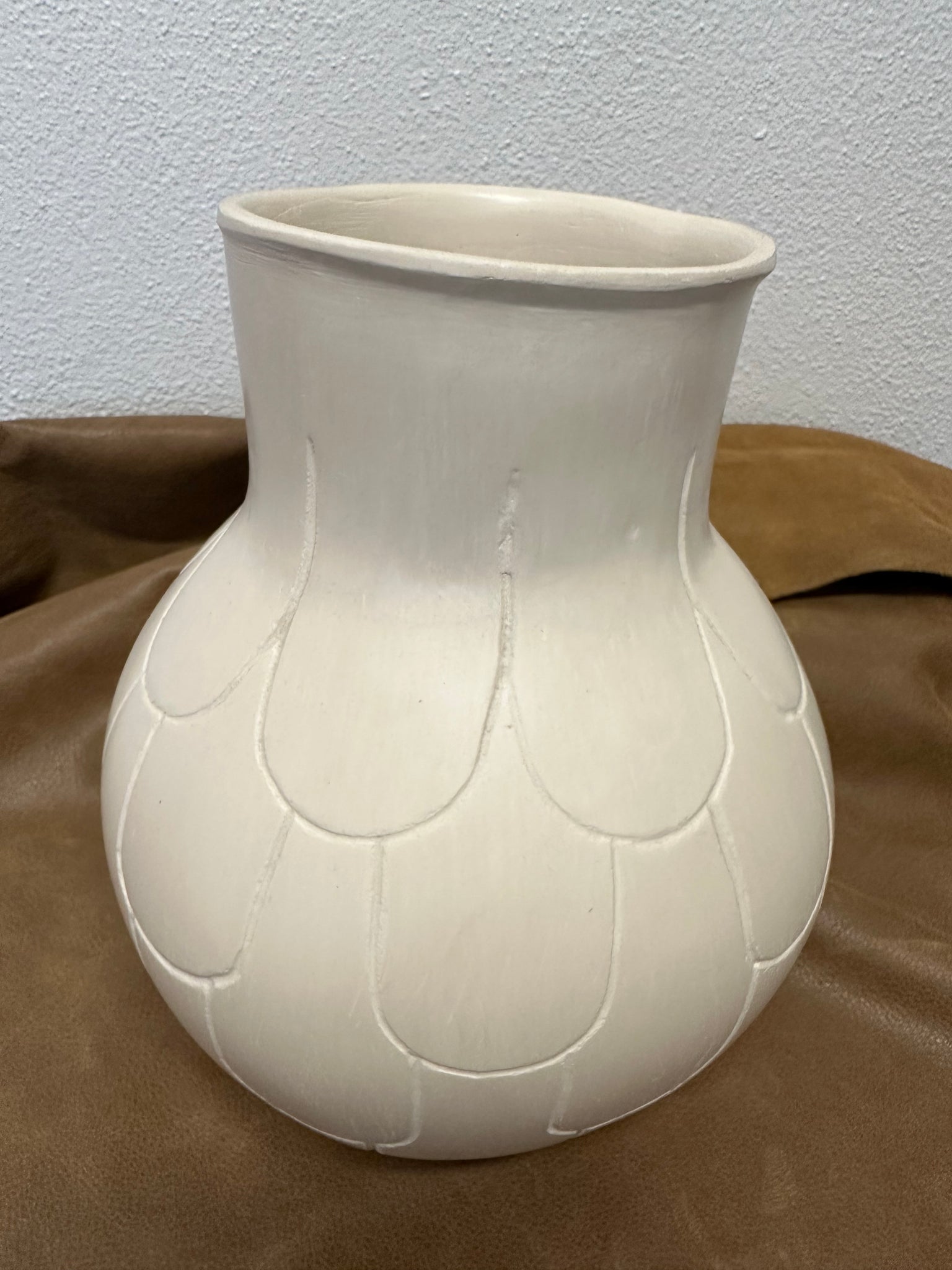 White Pottery Vase by John Grant