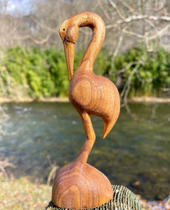 Water Bird Wood Carving 2