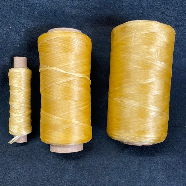 Treasure Gurus 1 Single Spool White Sinew Waxed Beading Craft Poly Thread Artificial Wax Sinue