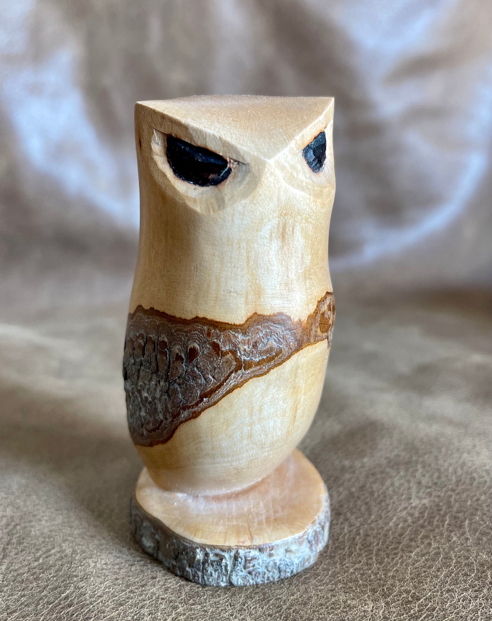 Wood-carved Owl